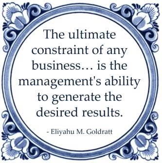 constraint business eliyahu goldratt management ability desired results